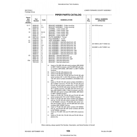 Aviation Part (62688-04) — Piper PA-28 Cherokee Aviation Part (62688-04) — Piper PA-28 Cherokee