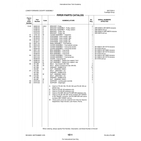 Aviation Part (65533-00) — Piper PA-28 Cherokee