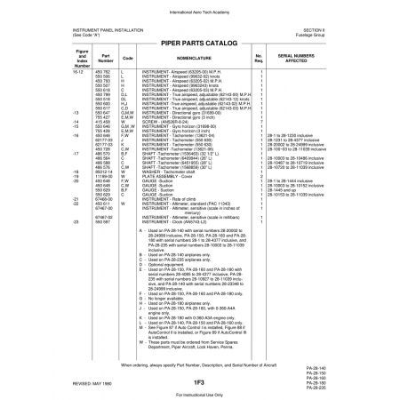 Aviation Part (11199-00) — Piper PA-28 Cherokee Aviation Part (11199-00) — Piper PA-28 Cherokee