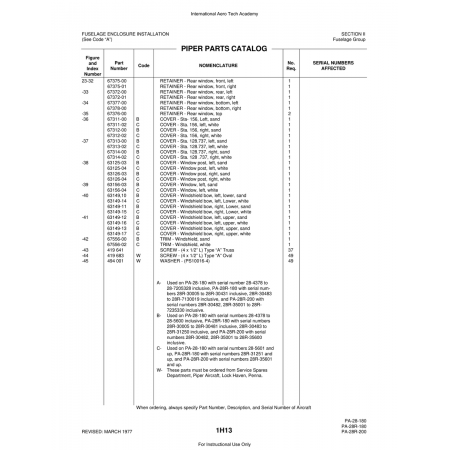 Aviation Part (67312-02) — Piper PA-28 Cherokee Aviation Part (67312-02) — Piper PA-28 Cherokee