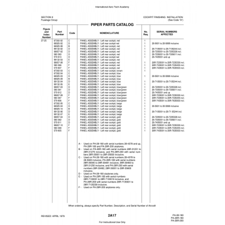 Aviation Part (66925-10) — Piper PA-28 Cherokee Aviation Part (66925-10) — Piper PA-28 Cherokee