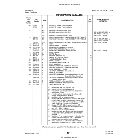 Aviation Part (63901-36) — Piper PA-28 Cherokee Aviation Part (63901-36) — Piper PA-28 Cherokee