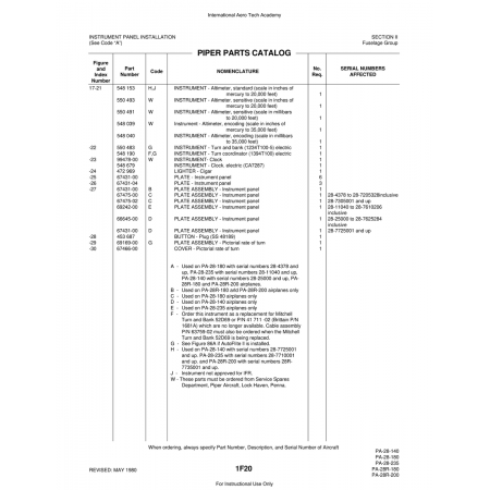 Aviation Part (67475-02) — Piper PA-28 Cherokee Aviation Part (67475-02) — Piper PA-28 Cherokee
