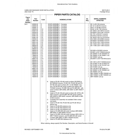 Aviation Part (78082-00) — Piper PA-28 Cherokee Aviation Part (78082-00) — Piper PA-28 Cherokee