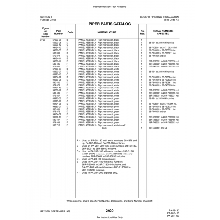 Aviation Part (66923-05) — Piper PA-28 Cherokee Aviation Part (66923-05) — Piper PA-28 Cherokee