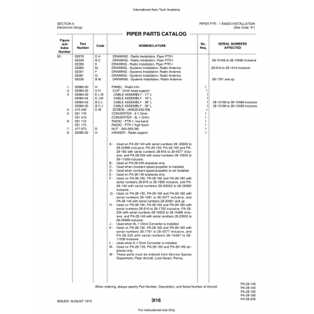 Aviation Part (63984-03) — Piper PA-28 Cherokee Aviation Part (63984-03) — Piper PA-28 Cherokee