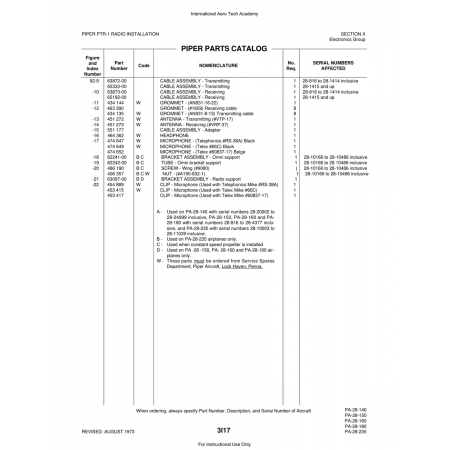 Aviation Part (65333-00) — Piper PA-28 Cherokee Aviation Part (65333-00) — Piper PA-28 Cherokee