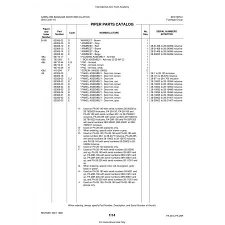 Aviation Part (63008-14) — Piper PA-28 Cherokee Aviation Part (63008-14) — Piper PA-28 Cherokee