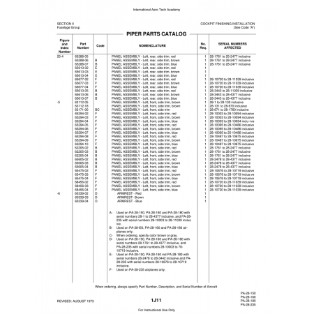 Aviation Part (65294-02) — Piper PA-28 Cherokee Aviation Part (65294-02) — Piper PA-28 Cherokee