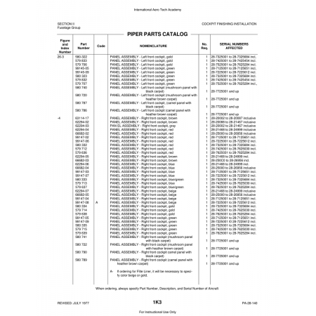 Aviation Part (66682-03) — Piper PA-28 Cherokee Aviation Part (66682-03) — Piper PA-28 Cherokee