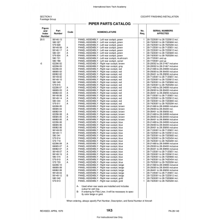 Aviation Part (62296-08) — Piper PA-28 Cherokee Aviation Part (62296-08) — Piper PA-28 Cherokee