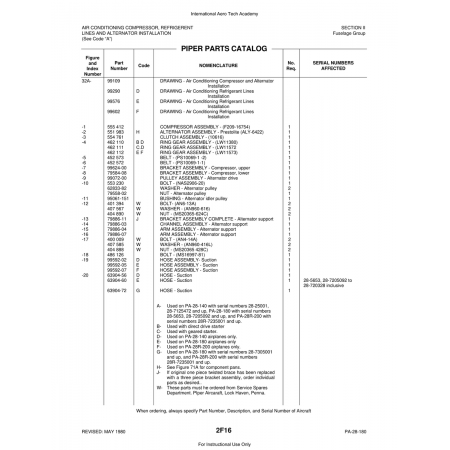 Aviation Part (63904-60) — Piper PA-28 Cherokee Aviation Part (63904-60) — Piper PA-28 Cherokee