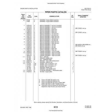 Aviation Part (67825-00) — Piper PA-28 Cherokee Aviation Part (67825-00) — Piper PA-28 Cherokee