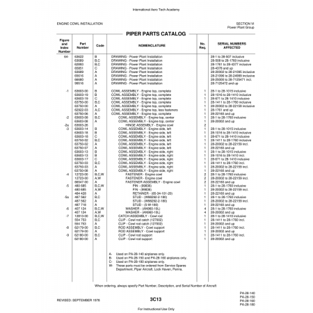 Aviation Part (62922-03) — Piper PA-28 Cherokee Aviation Part (62922-03) — Piper PA-28 Cherokee
