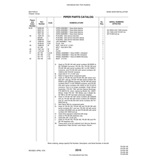 Aviation Part 13291-00 for Piper PA-28 Cherokee Aircraft