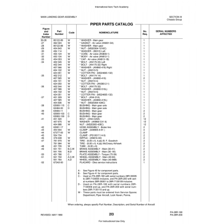 Aviation Part (63900-103) — Piper PA-28 Cherokee