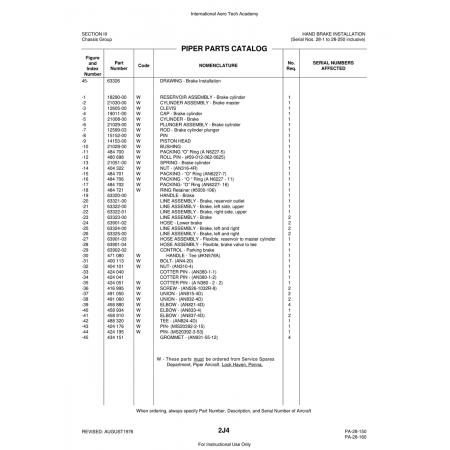 Aviation Part (63901-04) — Piper PA-28 Cherokee Aviation Part (63901-04) — Piper PA-28 Cherokee