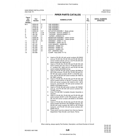 Aviation Part (63324-04) — Piper PA-28 Cherokee
