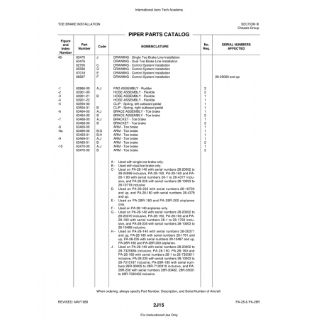 Aviation Part (63594-00) — Piper PA-28 Cherokee Aviation Part (63594-00) — Piper PA-28 Cherokee