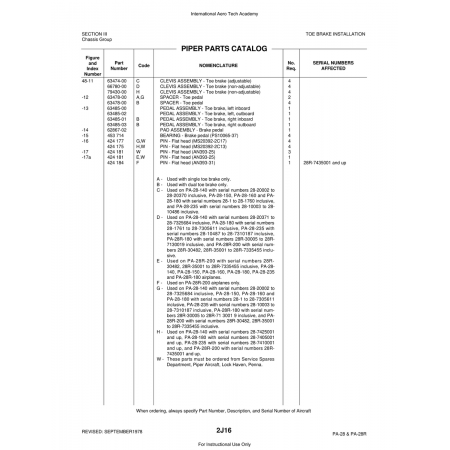 Aviation Part (63474-00) — Piper PA-28 Cherokee Aviation Part (63474-00) — Piper PA-28 Cherokee