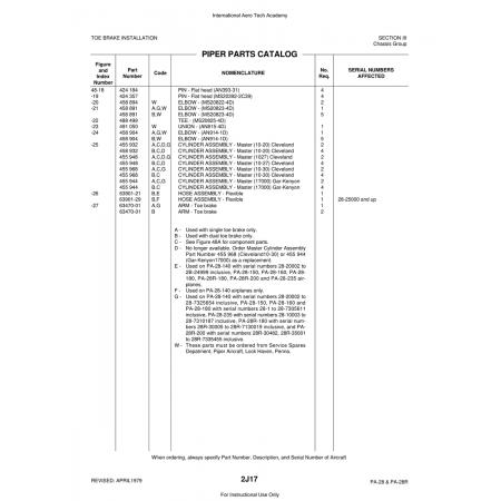 Aviation Part (63470-01) — Piper PA-28 Cherokee Aviation Part (63470-01) — Piper PA-28 Cherokee
