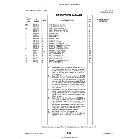 Aviation Part (62629-03) — Piper PA-28 Cherokee Aviation Part (62629-03) — Piper PA-28 Cherokee