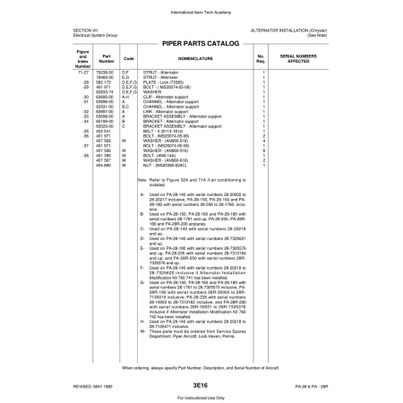 Aviation Part (63696-00) — Piper PA-28 Cherokee Aviation Part (63696-00) — Piper PA-28 Cherokee