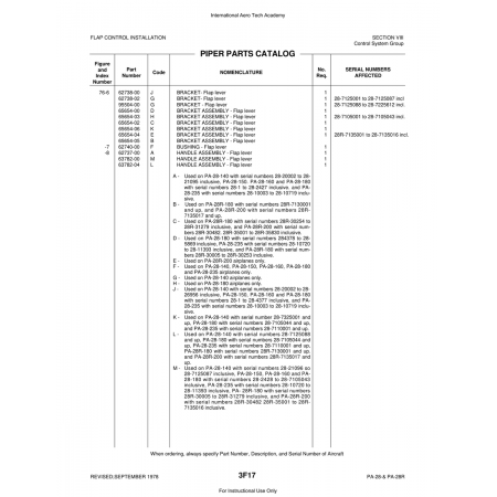 Aviation Part (63782-00) — Piper PA-28 Cherokee Aviation Part (63782-00) — Piper PA-28 Cherokee