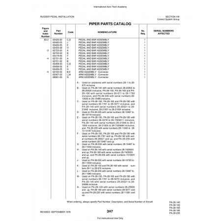 Aviation Part (63457-03) — Piper PA-28 Cherokee Aviation Part (63457-03) — Piper PA-28 Cherokee