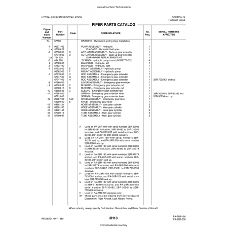 Aviation Part (63882-35) — Piper PA-28 Cherokee Aviation Part (63882-35) — Piper PA-28 Cherokee