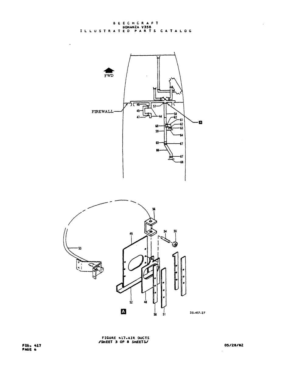 Aviation Part 15-417-27 for Beechcraft V35 Aircraft
