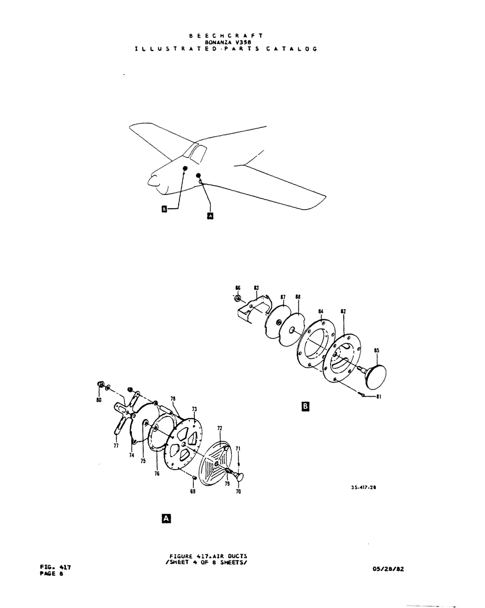 Aviation Part 15-417-21 for Beechcraft V35 Aircraft