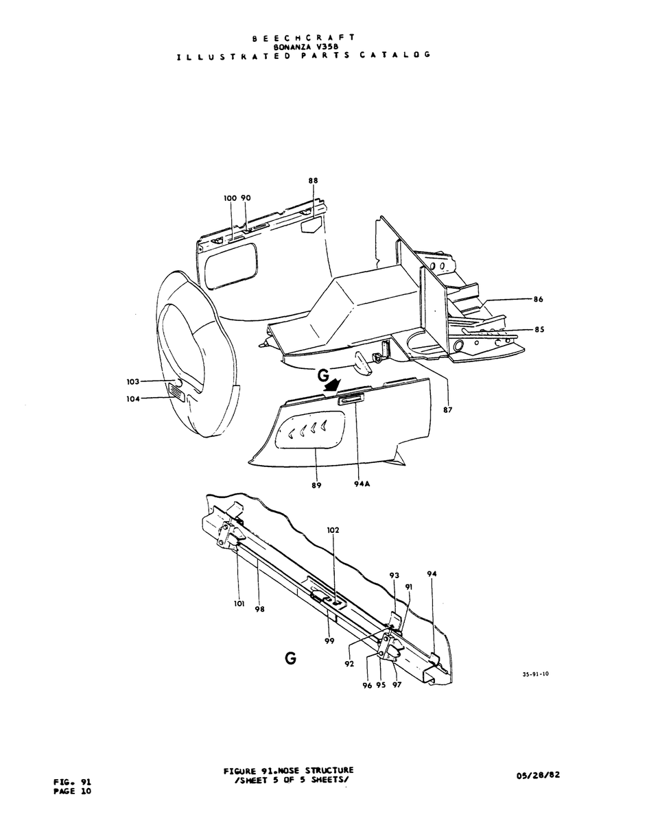 Aviation Part J5-41-10 for Beechcraft V35 Aircraft