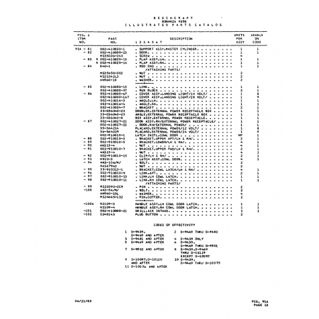 Aviation Part (002-410024-7) — Beechcraft V35 Aviation Part (002-410024-7) — Beechcraft V35