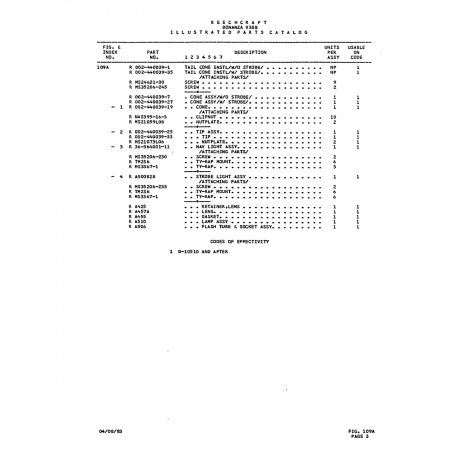 Aviation Part (002-440039--25) — Beechcraft V35 Aviation Part (002-440039--25) — Beechcraft V35