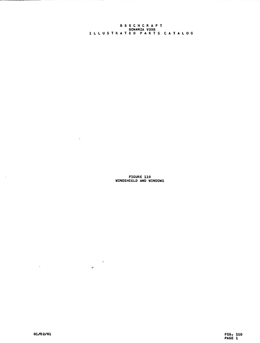 Aviation Part O1mU81 for Beechcraft V35 Aircraft