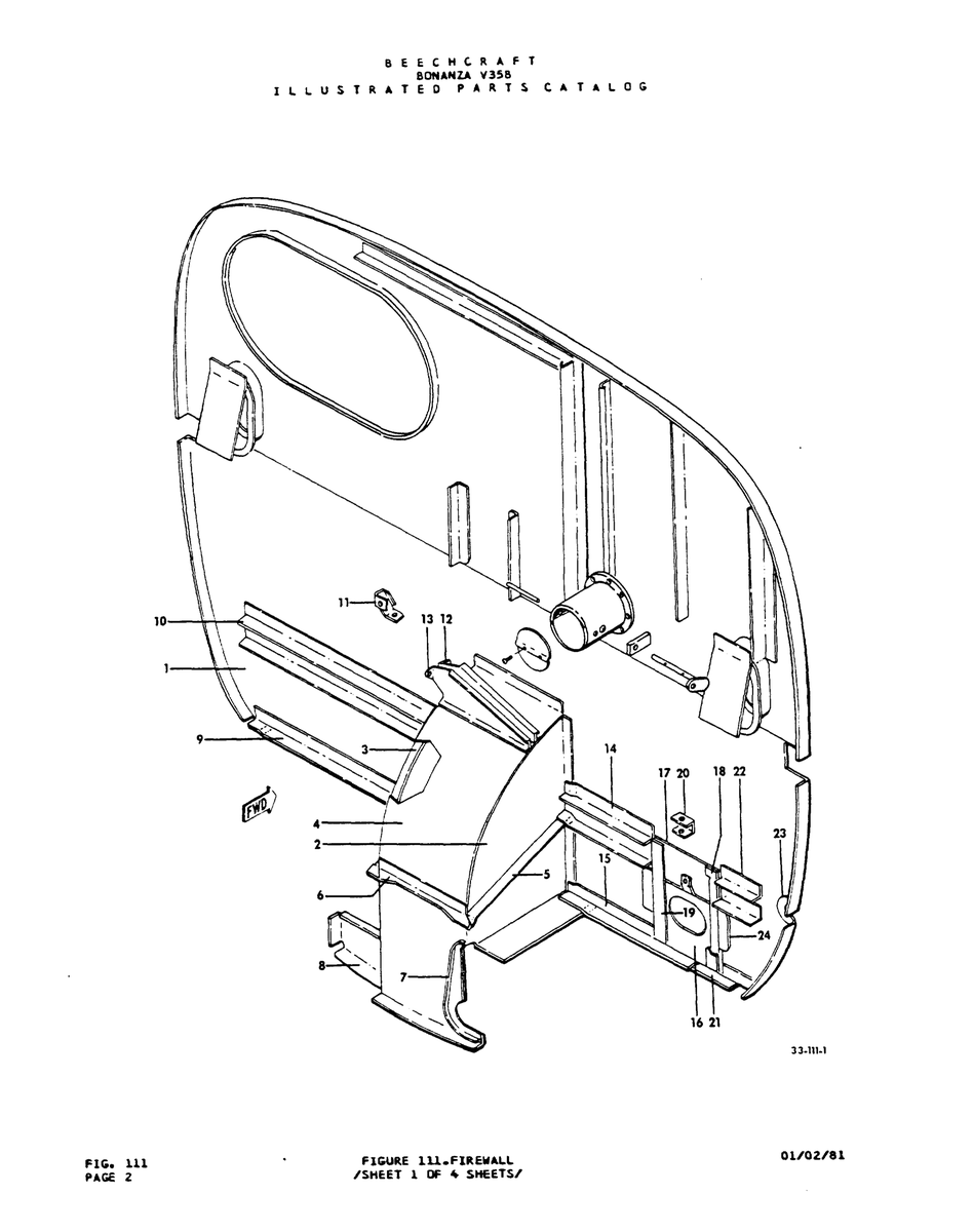 Aviation Part 33-111-1 for Beechcraft V35 Aircraft