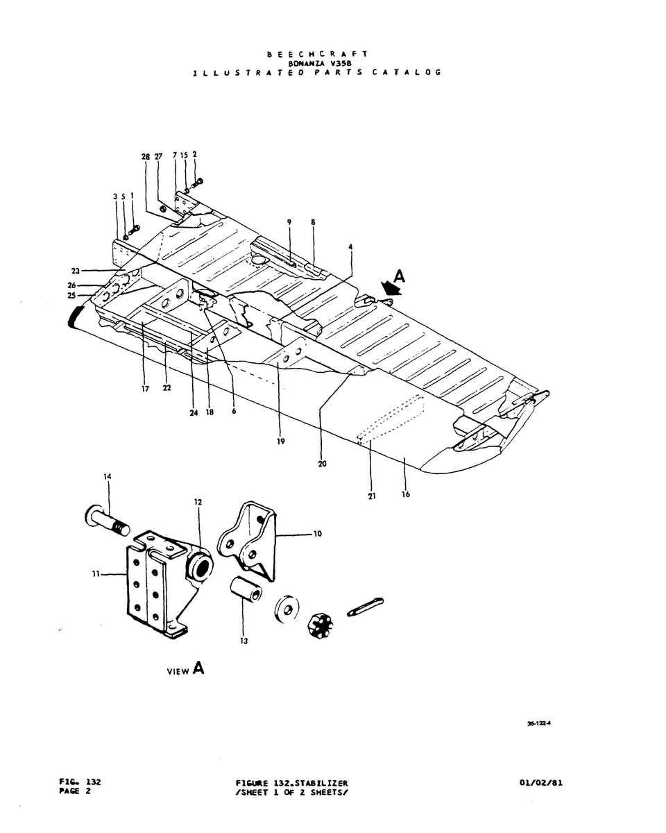 Aviation Part FI6U85 for Beechcraft V35 Aircraft
