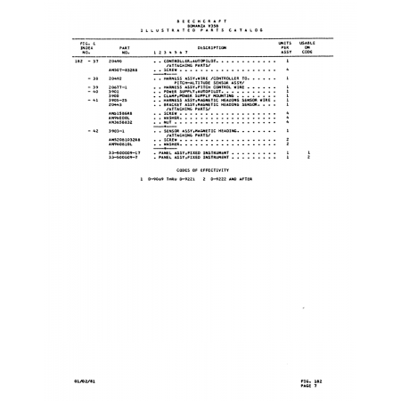 Aviation Part (20L77-1) — Beechcraft V35 Aviation Part (20L77-1) — Beechcraft V35