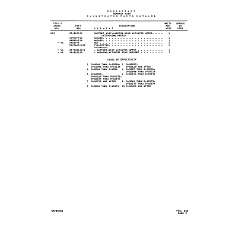 Aviation Part (0--9806) — Beechcraft V35 Aviation Part (0--9806) — Beechcraft V35