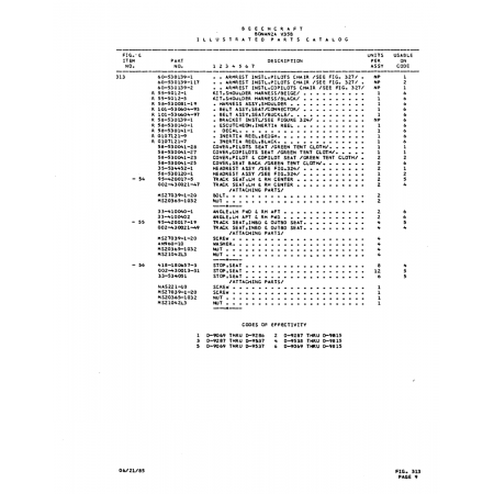 Aviation Part (002-43) — Beechcraft V35 Aviation Part (002-43) — Beechcraft V35