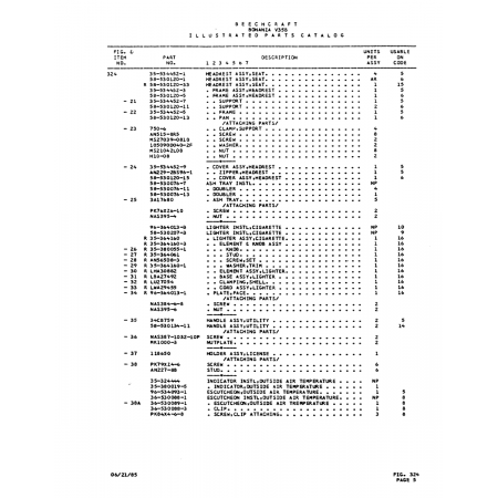 Aviation Part (34CB759) — Beechcraft V35 Aviation Part (34CB759) — Beechcraft V35