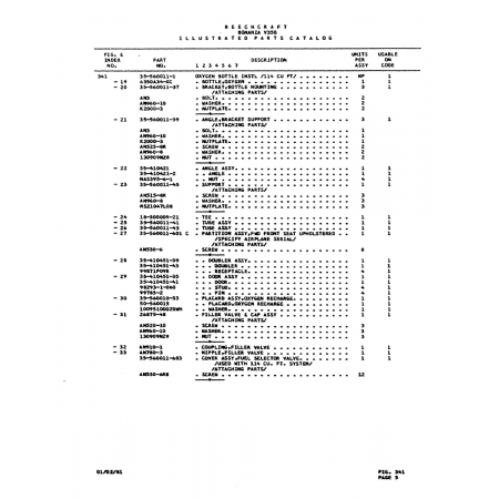 Aviation Part (16-300009-21) — Beechcraft V35 Aviation Part (16-300009-21) — Beechcraft V35