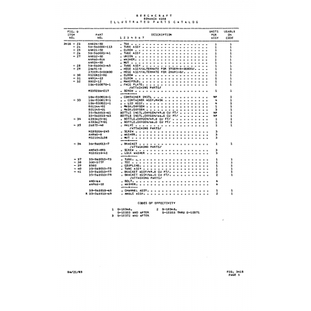 Aircraft Bolt (AN924-50) — Beechcraft V35