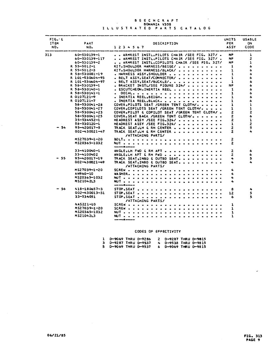 Aviation Part 180657-3 for Beechcraft V35 Aircraft