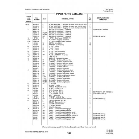 Aviation Part (63148-05) — Piper PA-32-260 Aviation Part (63148-05) — Piper PA-32-260