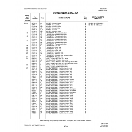 Aviation Part (63142-17) — Piper PA-32-260