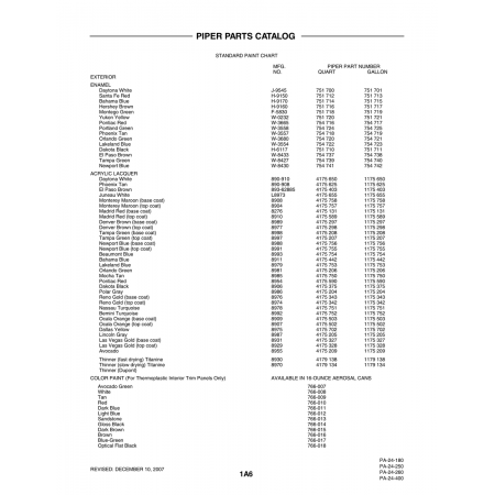 Aviation Part (893-62885) — Piper PA-32-260 Aviation Part (893-62885) — Piper PA-32-260
