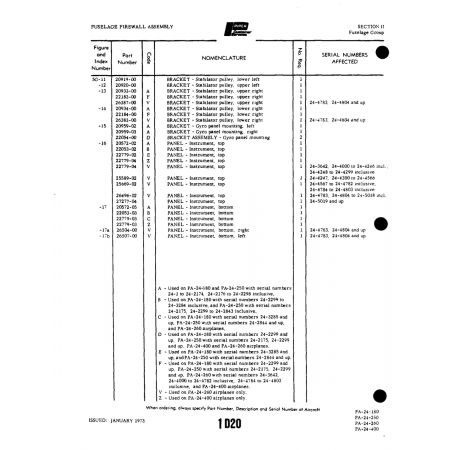 Aviation Part (26507-00) — Piper PA-32-260