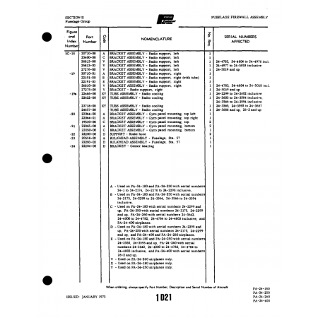 Aviation Part (26813-03) — Piper PA-32-260